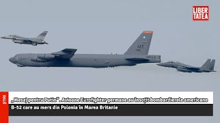 „Mesaj pentru Putin” Avioane Eurofighter germane au însoțit bombardierele americane Libertatea [upl. by Heidie]