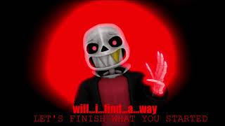 Underfell Megalovania Dual Remix with lyrics 75 slow down EPIC [upl. by Beal]