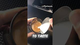 Learning latte art  part2 cortado latteart coffeeheads [upl. by Hecker]