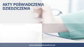 Notariusz akty notarialne sporządzanie poświadczeń Poznań Antkowiak Irena Kancelaria notarialna [upl. by Enirbas840]