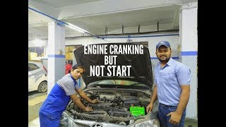 car starting problem solved step by step  engine cranking but not start [upl. by Wilder]