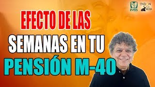 El efecto de las semanas cotizadas en tu pensión modalidad 40 [upl. by Jere]