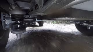 Dropland overland teardrop trailer suspension in action  Made in Europe by Drop Campers [upl. by Artemus]