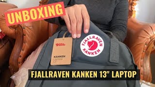 Unboxing Fjallraven Kanken Laptop 13quot  Graphite [upl. by Leor541]