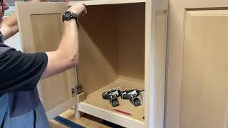 How To Hang Cabinet Doors Equally with a Jig Its Very Easy [upl. by Yhtnomit748]