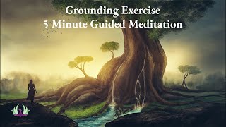 Quick 5 Minute Grounding Guided Meditation  Reduce Anxiety  Grounding Exercise [upl. by Allyce]