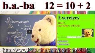 Baba cours Maths CM2  Décomposer les grands nombres [upl. by Treharne]