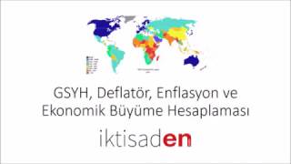 Nominal ve Reel GSYH Deflatör Enflasyon Oranı ve Ekonomik Büyüme Oranı Nasıl Hesaplanır [upl. by Esyahc733]