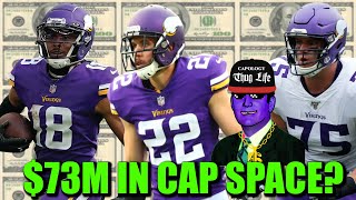 How the Minnesota Vikings Can Realistically Make 73M in Salary Cap Space [upl. by Aicilev]