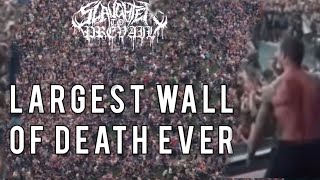 Largest Wall Of Death Mosh Pit Ever By Slaughter to Prevail at Hellfest 2024 [upl. by Asiret411]