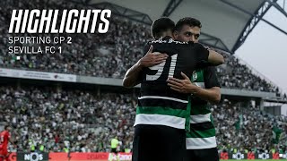 Resumo  PréÉpoca Sporting CP 21 Sevilla FC [upl. by Yelbmik]