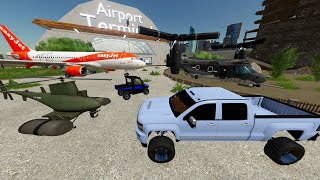 Buying Abandoned Airport Full of Huge Airplanes and Jets  Farming Simulator 22 [upl. by Aihcrop]