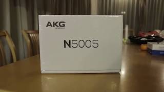 AKG N5005 5Driver Hybrid Earphone Unboxing Earphoneus Fanaticus [upl. by Ztnahc806]