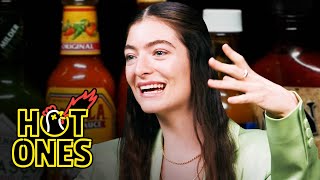 Lorde Drops the Mic While Eating Spicy Wings  Hot Ones [upl. by Kenwood]