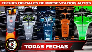 ¡FECHAS OFICIALES PRESENTACIÓN DE CADA UNO DE LOS NUEVOS AUTOS DE LA FORMULA 1 TEMPORADA 2024 [upl. by Gavan326]