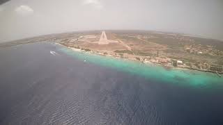 Landing Bonaire Flamingo Airport [upl. by Dougall175]