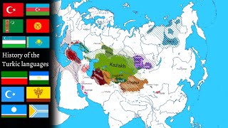 History of the Turkic languages Timeline [upl. by Ermeena]