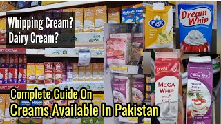 All About Whipping Creams  Dairy NonDairy Whipping amp Cooking Creams Available In Pakistan [upl. by Amol418]