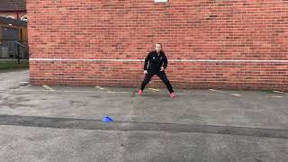 Netball Lesson 3  Dodge double dodge roll out [upl. by Laeahcim515]