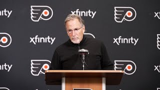 1216 PHI vs DET Postgame John Tortorella [upl. by Handler]