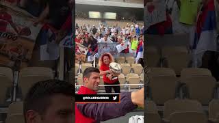 So wholesome Novak Djokovic taking in every moment with the fans at RolandGarros 🥰 [upl. by Kyre771]