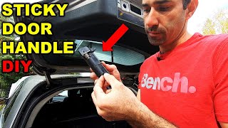 How to repair sticky trunk handle on Mercedes GLMLR X164W164W251 [upl. by Nabroc]