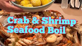 Crab and Shrimp Seafood Boil ￼￼ diy [upl. by Margaux]