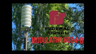 Federal Signal Modulator II 6024B Test  Wail amp Voice  Carnation Wa [upl. by Veleda569]