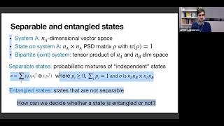 MoCaO Lectures 2023 Polynomial optimisation  Lecture 3 by James Saunderson [upl. by Sherrer]