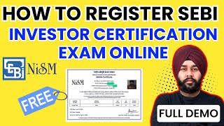 How to register SEBI Investor Certification Exam Online  Free exam by SEBI amp NISM sebi nism [upl. by Delora]