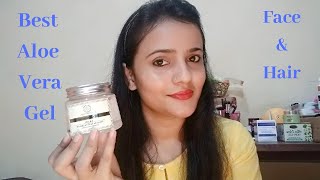 Khadi Natural Aloe Vera Gel l Best For Face amp Hair l Aloe Vera Gel l Anjali Singh DIY [upl. by Relyk]