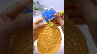 Crocheted hat 🎩 Crochet technique 뜨개질 모자 뜨개질 기법 crochet 뜨개질 tutorial shorts uncinetto [upl. by Shepley]