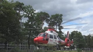 ITH Christoph Nürburgring Maschine Bochum JUH Luftrettung startet an Uniklinik Bonn [upl. by Farny]