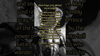 Short Prayer to St Michael the Archangel  prayer jesus [upl. by Lasko]