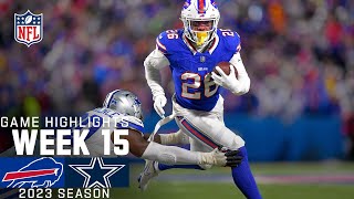 Buffalo Bills vs Dallas Cowboys Game Highlights  NFL 2023 Week 15 [upl. by Oiliduab]