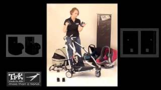 TFK Buggster S Stroller  Car Seat and Carrycot Instructions [upl. by Ococ]