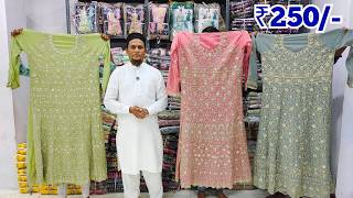 Hyderabad Wholesale Dress Materials Pakistani Fancy Work Suits Garib Nawaz Suits [upl. by Enileda]