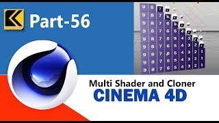 How to use multi shader in cloner object [upl. by Levona592]