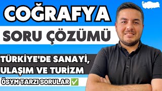 Türkiyede Sanayi  Turizm  Ulaşım  Soru Çözümü  Enes Hoca [upl. by Azilem]