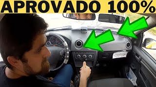 EXAME PRÁTICO GRAVADO DENTRO DO CARRO PASSOU DE PRIMEIRA SEM PERDER PONTO detran doutorvolante [upl. by Allemaj]