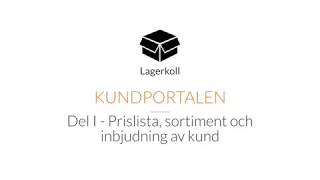 kundportalen del I [upl. by Camel]