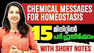 SSLC Biology Exam  Chemical Messages for Homeostasis  Full Chapter with Short Notes  Exam Winner [upl. by Brocky]