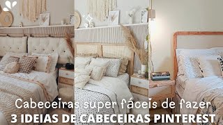 3 ideias de cabeceira lindas e Pinterest [upl. by Oilut]