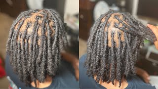 FIRST WASH AND RETWIST w TWO STRAND TWIST STARTER LOCS  1 MONTH LOC UPDATE [upl. by Ginzburg]