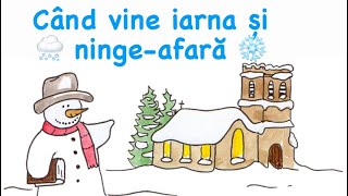 Cand vine iarna si ninge afara colind [upl. by Abehsile]