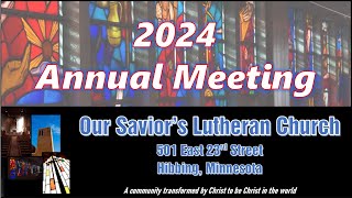 OSLC Hibbing 2024 ANNUAL MEETING 1282024 [upl. by Cyrus]