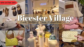 Bicester Village Luxury Outlet Shopping 2024  Extra 40 off at Burberry  YSL Loewe MK Prada [upl. by Caresse]