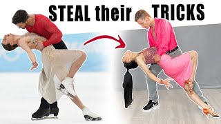 3 Cool Dance Tricks from Ice Skating Olympic Gold Medalists [upl. by Mora205]