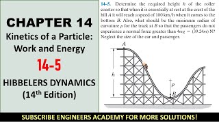 145 Kinetics of a Particle Work and Energy  Chapter 14 Hibbeler Dynamics  Engineers Academy [upl. by Cochran257]