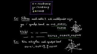 Analytisk geometri flerdim del 12  rymdpolära koordinater [upl. by Ferguson713]